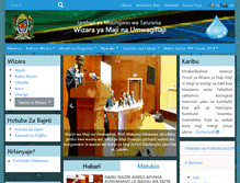 Tablet Screenshot of maji.go.tz